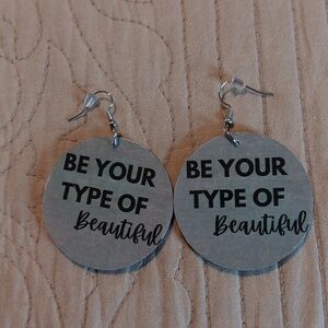 Handmade wooden earrings